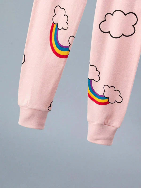 Pink Raimbow Printed Kids Wear (Each)