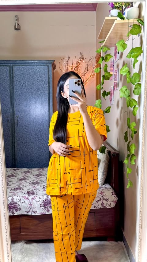 Yellow Capri PJs SET