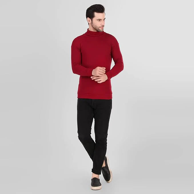 Maroon High Neck for Men's