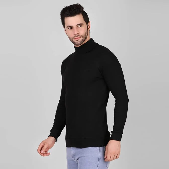Black High Neck for Men's