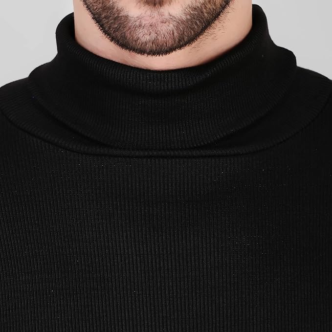 Black High Neck for Men's