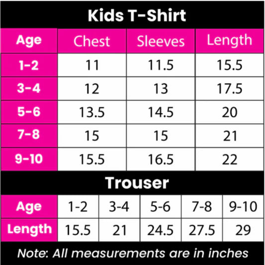 Pink Bear Love Kids Night Wear (Each)