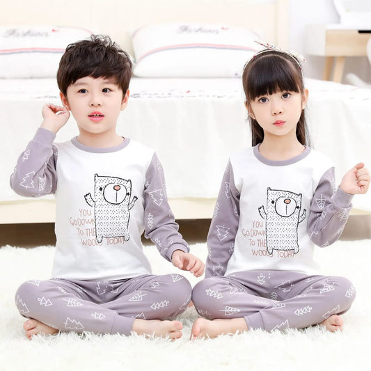 Purple Panda Printed Kids Night Wear (Each)