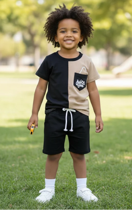 Kids Trending Print T-Shirt & Shorts Set