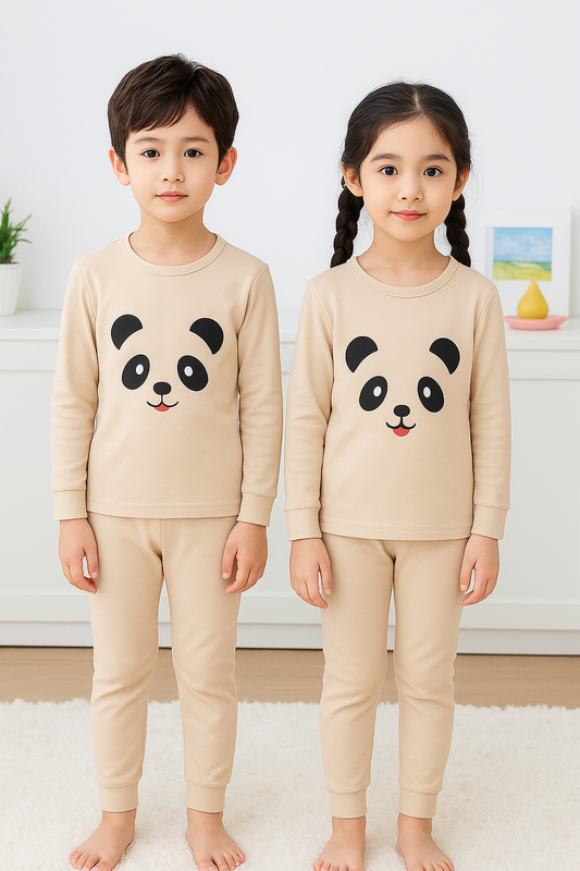 Cute Panda Printed Kids Night Wear (Each)