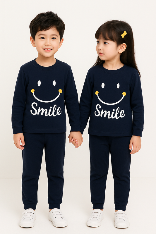 Smiley Navy Blue Kids Night Wear (Each)