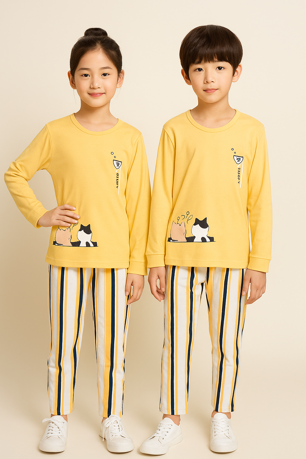 Cat Lover Printed Kids Night Wear (Each)