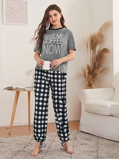 Give Me Coffee PJs Set
