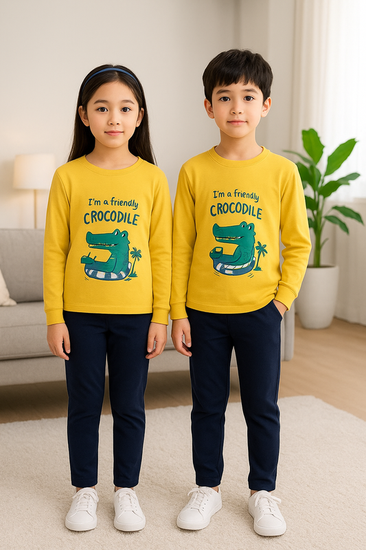 Yellow Dino Kids Night Wear (Each)