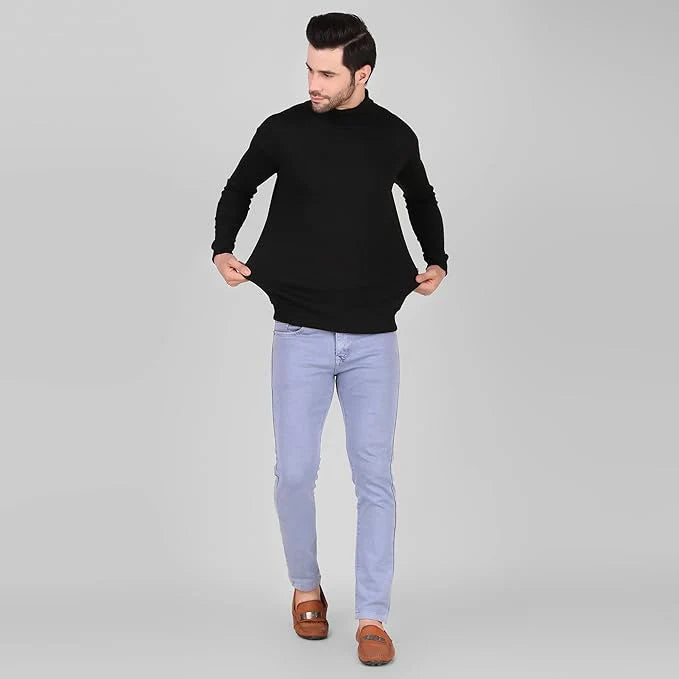 Black High Neck for Men's