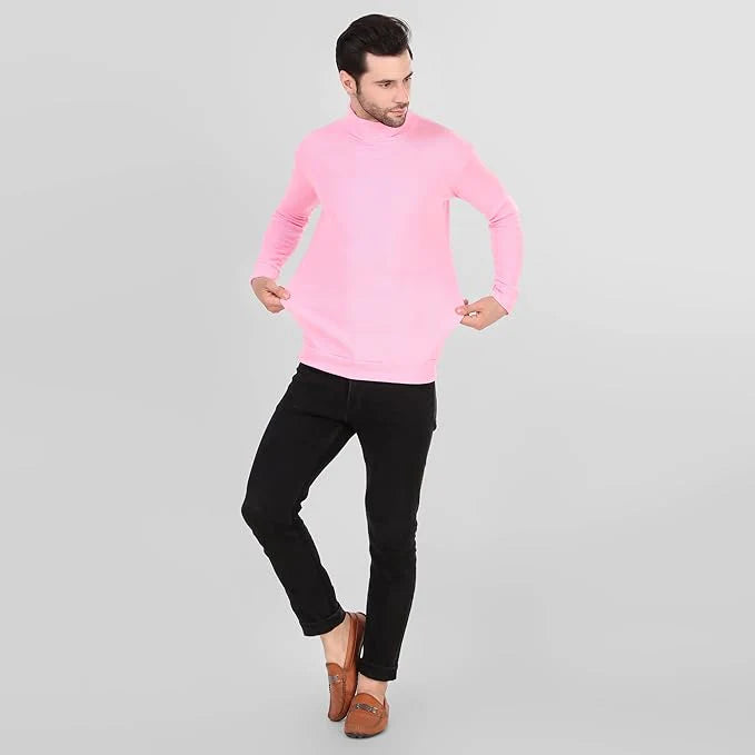 Pink High Neck for Men's