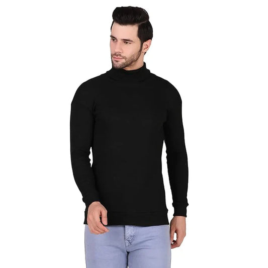 Black High Neck for Men's