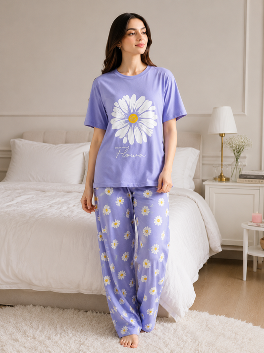 spring summer girls floral print cute set