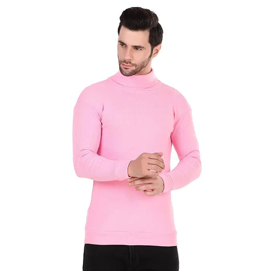 Pink High Neck for Men's