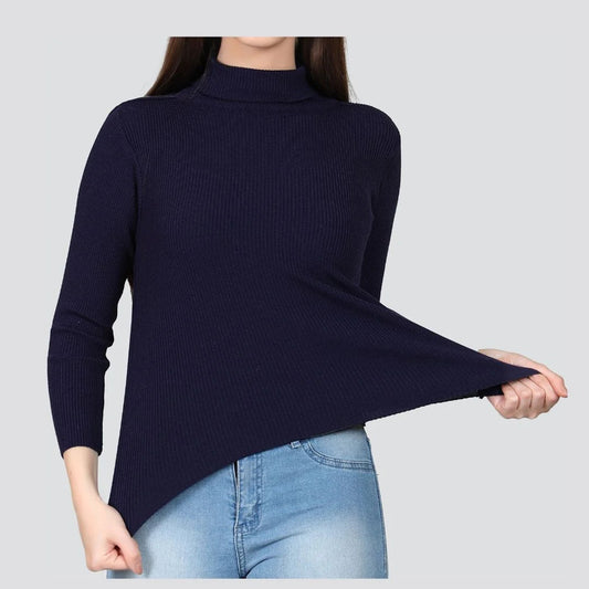 Navy Blue High Neck for Women's