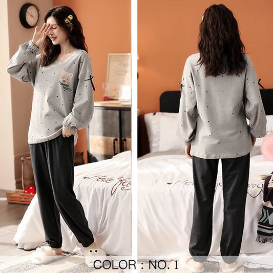 Gray Bear PJs Set