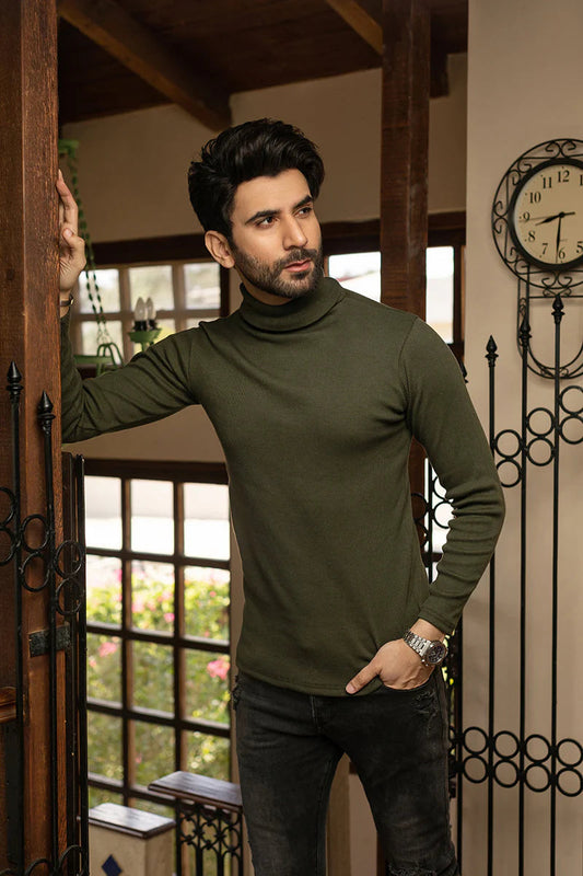 Green High Neck for Men's