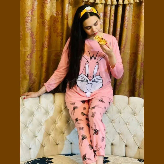 Pink Bunny PJs SET