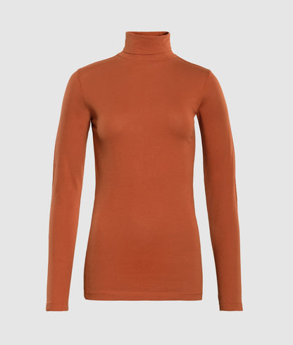 Orange High Neck for Women's