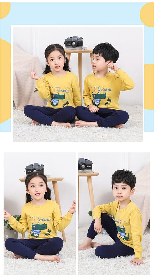 Yellow Dino  Kids Wear (Each)